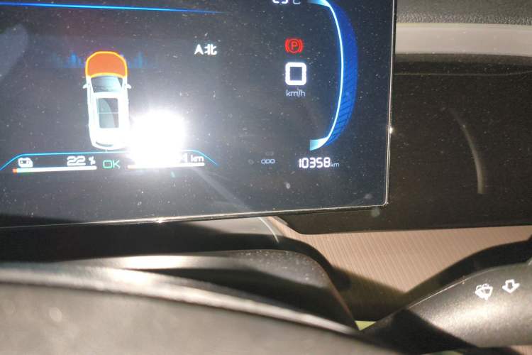 Used BYD Song Pro New Energy 2022 DM-i 110km Flagship Model Odometer Close Up