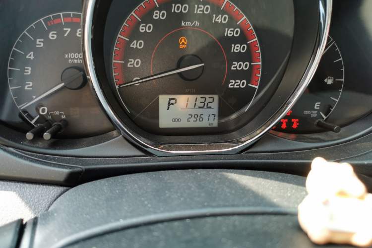 Used Toyota Vios FS 2021 1.5L CVT Fengchi Edition Odometer Close Up