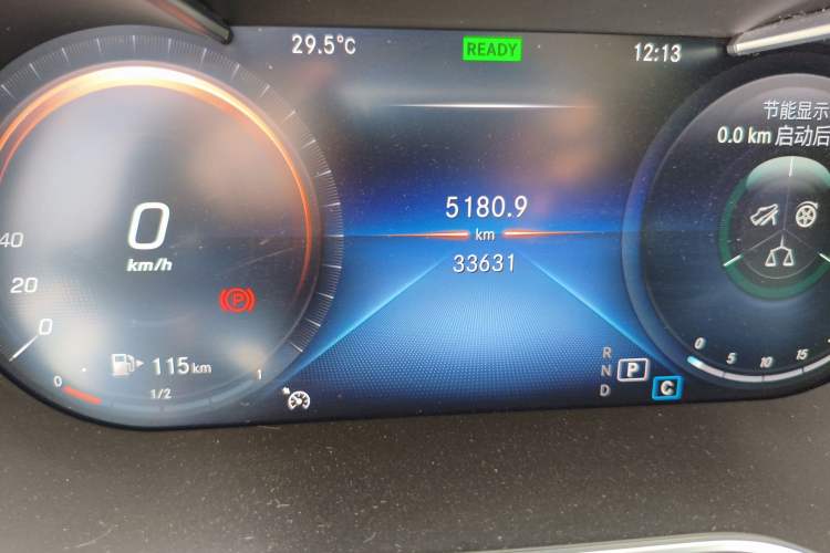 Used Mercedes-Benz C-Class 2020 C 260 L Sport Edition Odometer Close Up