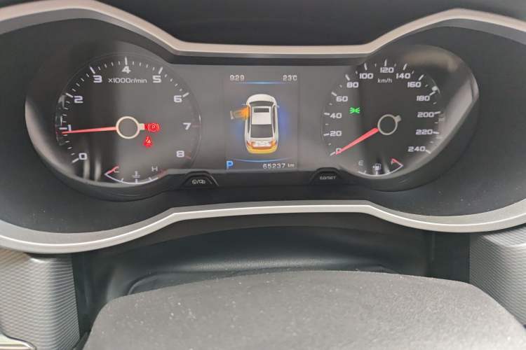 Used Geely Auto Emgrand GL 2018 1.4T DCT Flagship Edition Odometer Close Up