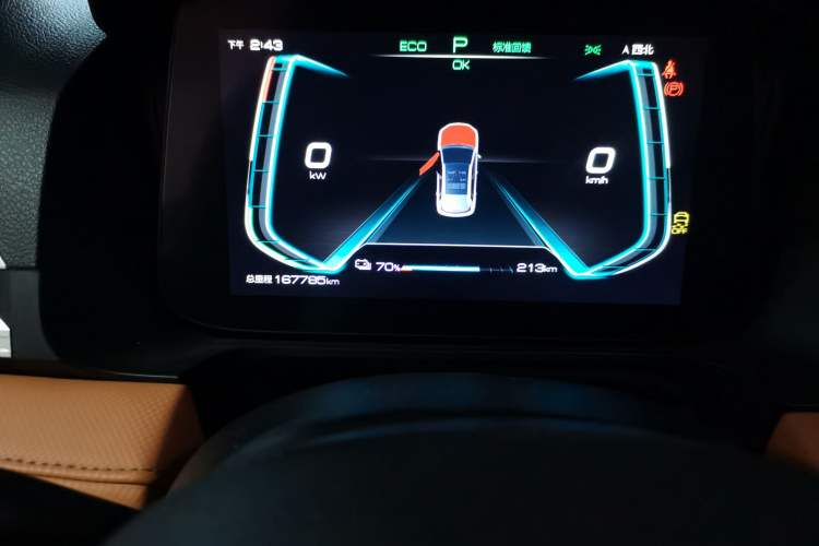 Used BYD e2 2020 Upgraded Model Standard Range Version Comfort Edition Odometer Close Up