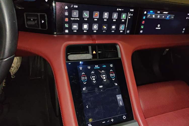 Used Porsche Taycan 2020 Taycan Audio And AC Panel