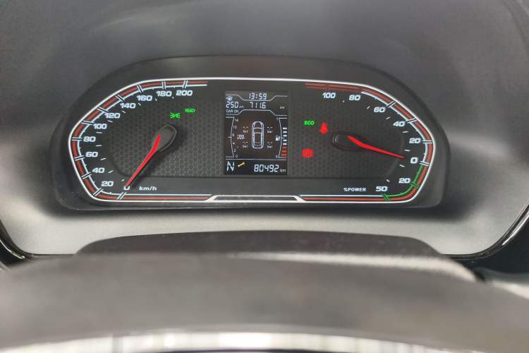 Used Chery New Energy Tiggo 3xe 2018 480 Comfort Edition Odometer Close Up