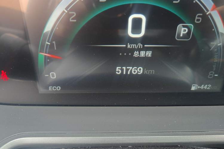 Used GAC Trumpchi GS4 2022 270T Automatic Smart Drive Navigation Edition Odometer Close Up