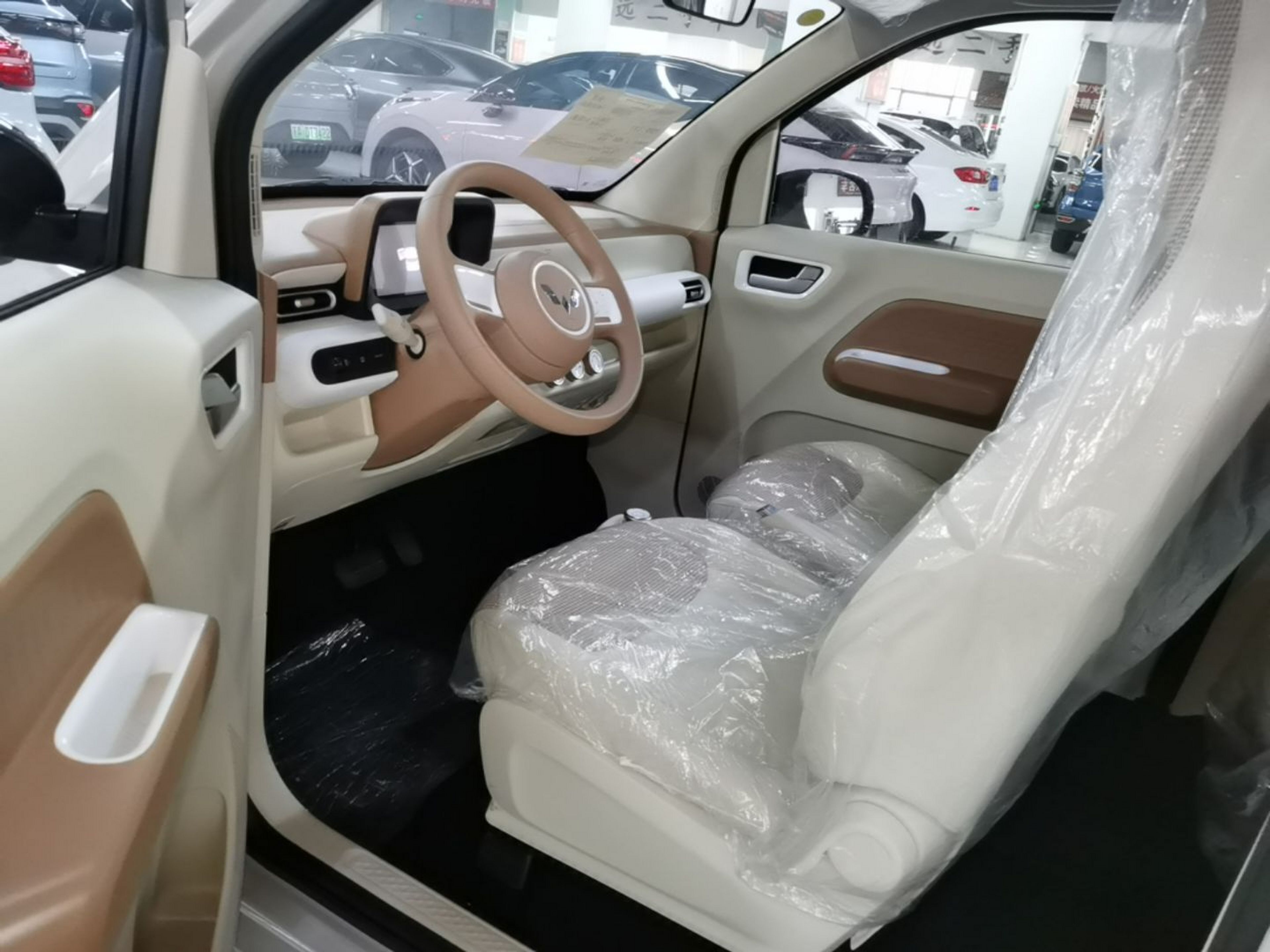 Vordere Reihe im Auto