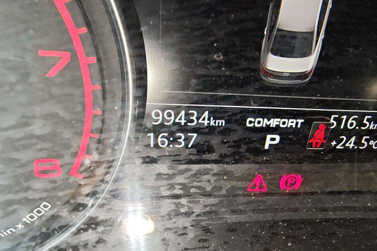 Used Audi A4L 2019 40 TFSI Ambition China VI Odometer Close Up