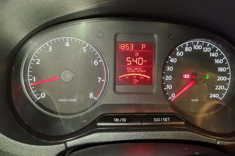 Used Volkswagen Polo 2013 1.4L Automatic Luxury Edition Odometer Close Up