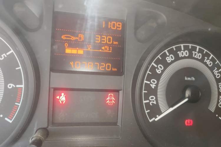 Used Peugeot 301 2014 1.6L Manual Comfort Edition Odometer Close Up