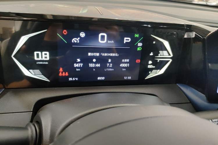 Used GAC Trumpchi GS3 2023 Shadow Speed 270T Dynamic Intelligence Edition Odometer Close Up