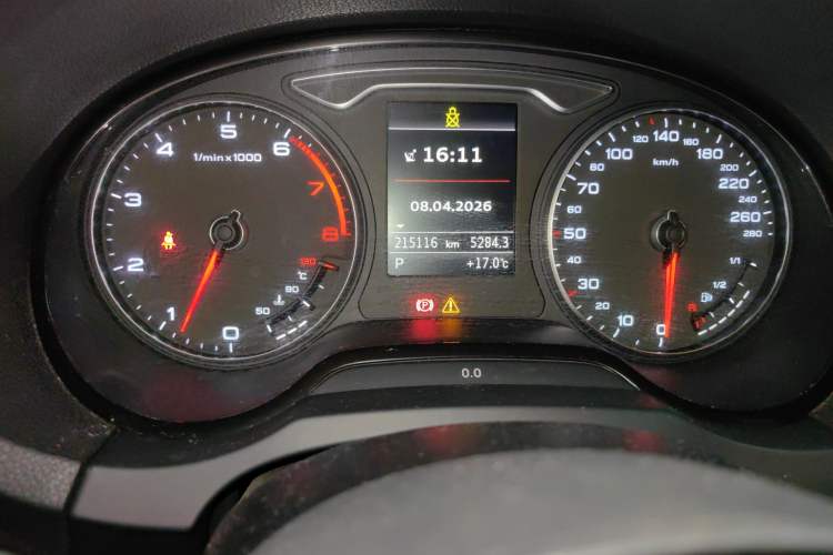 Used Audi A3 2015 Limousine 45 TFSI S line Luxury Model Odometer Close Up