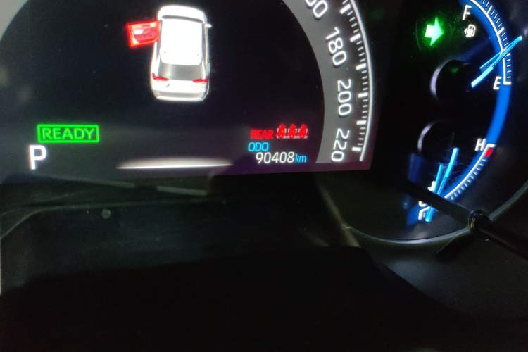 Used Toyota RAV4 2021 Dual-Engine 2.5L E-CVT Two-Wheel Drive Elite Edition Odometer Close Up