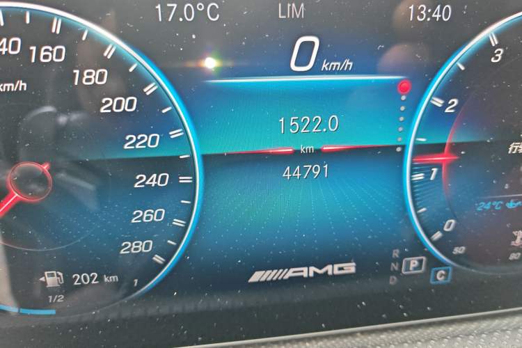 Used Mercedes-Benz A AMG 2021 AMG A 35 L 4MATIC Midnight Special Edition Odometer Close Up