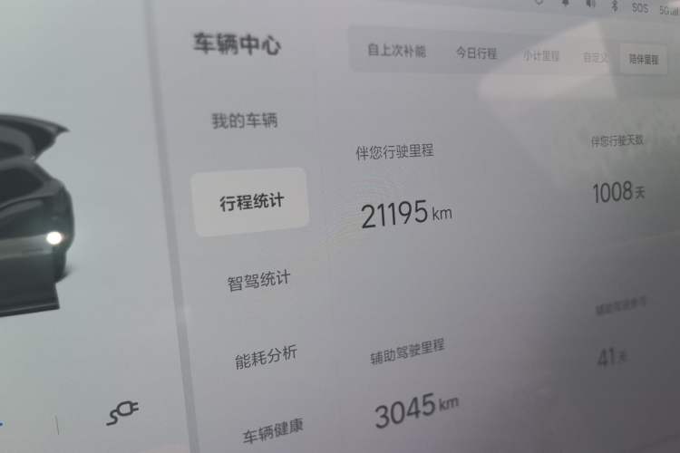 Used Li Auto L7 2023 Pro Model Odometer Close Up