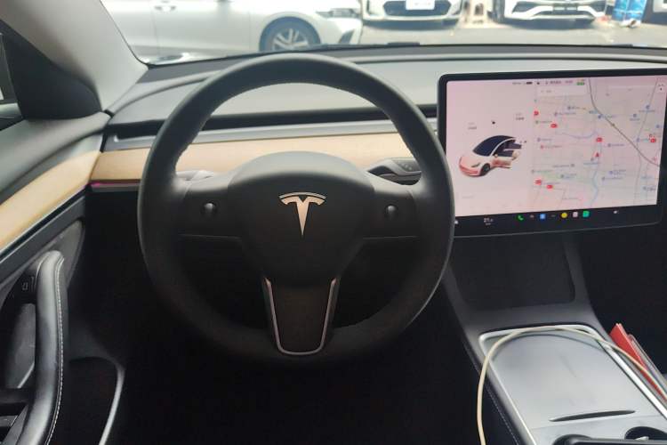 Used Tesla Model 3 2021 Revised Version Standard Range Rear-Wheel Drive Upgraded Edition 3D1 Steering Wheel