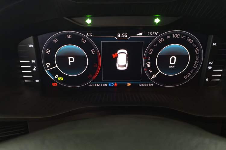 Used Skoda Kodiaq 2019 Facelifted TSI330 5-Seater Two-Wheel-Drive Luxury Enjoyment Edition China VI Standard Instrument Cluster