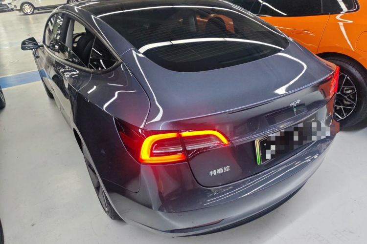 Used Tesla Model 3 2021 Standard Range Rear-Drive Upgraded Version Rear Left 45 Deg