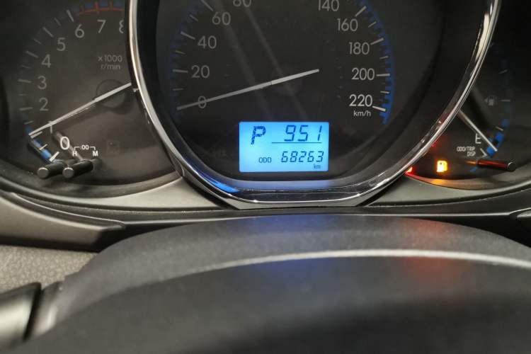 Used Toyota Vios 2017 1.5L CVT Innovation Edition Odometer Close Up