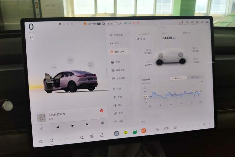 Used ONVO L60 2024 60 kWh Rear-Drive Version Instrument Cluster