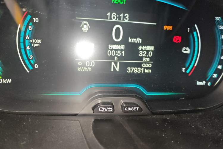 Used Chery Little Ant 2021 150 000 Yuan Ant Fan Edition Ant Stylish Version Lithium Iron Phosphate Odometer Close Up