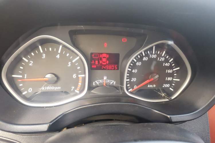 Used FAW Xiali N7 2013 1.3L Manual Luxury Model Odometer Close Up