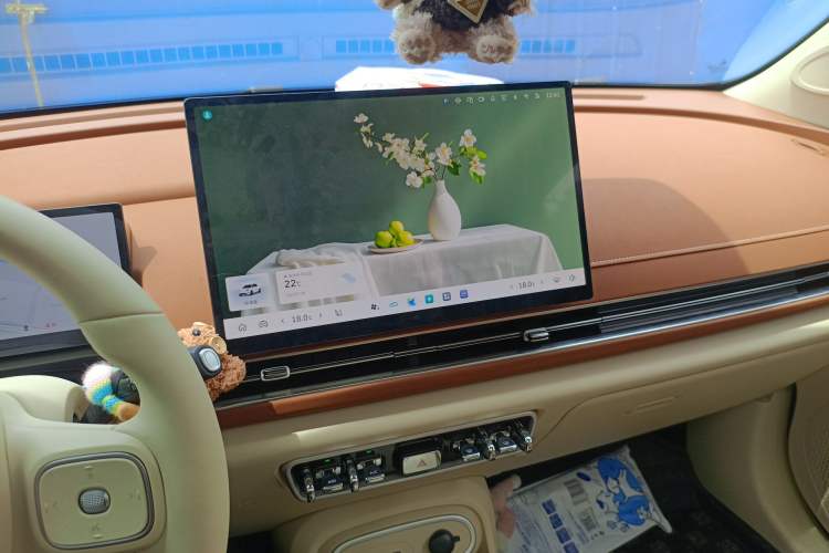 Used ORA Good Cat 2025 Model, 430 km Luxury Version Audio And AC Panel