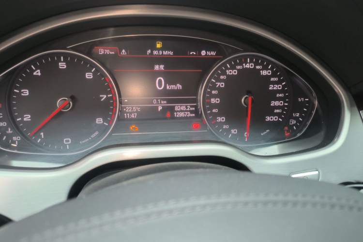 Used Audi A8 2013 A8L 45 TFSI quattro Luxury Model Odometer Close Up