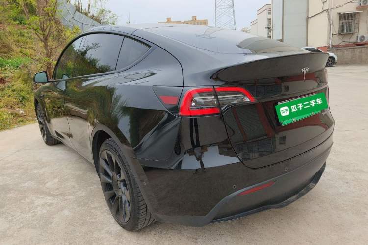 Used Tesla Model Y 2021 Standard Range Rear-Wheel Drive Version Rear Left 45 Deg