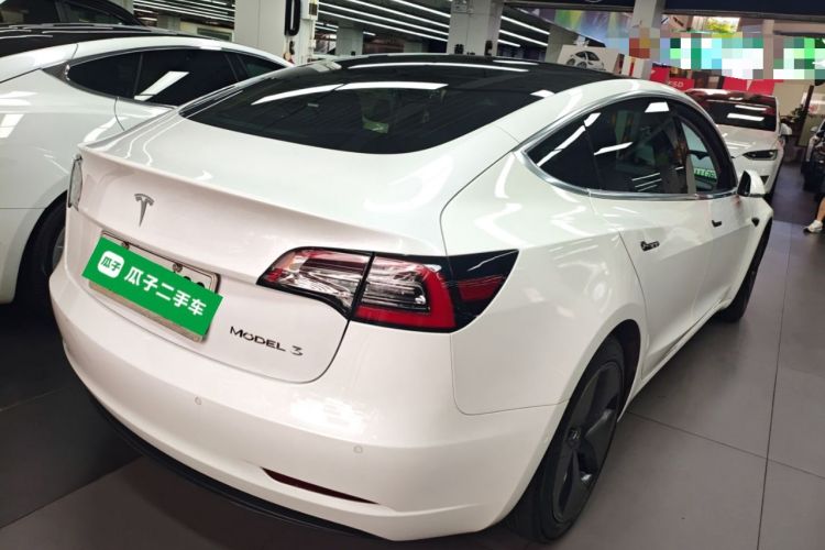 Used Tesla Model 3 2020 Standard Range Rear-Wheel Drive Upgraded Version Rear Right 45 Deg