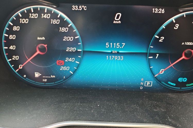 Used Mercedes-Benz C-Class 2019 C 260 L 4MATIC Sport Edition Odometer Close Up