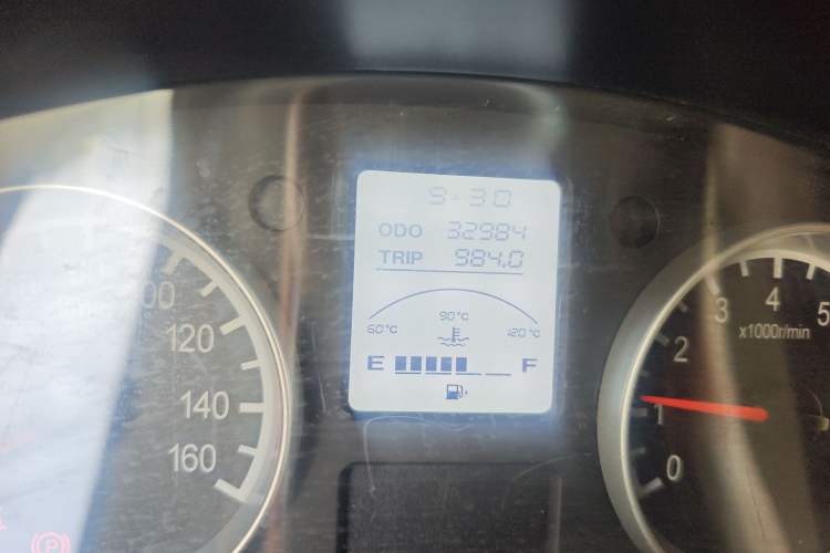 Used Jinbei Hiace X30 2022 1.5L Cargo Version China VI SWC15M Odometer Close Up