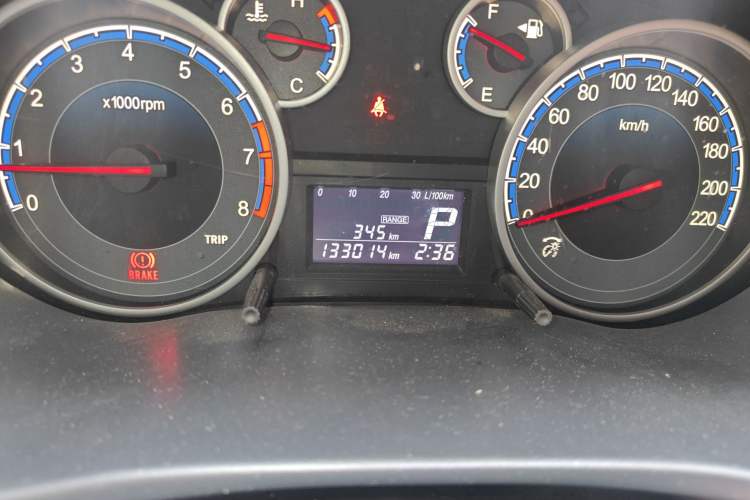 Used Suzuki SX4 2013 1.6L Automatic CoolRide Model Odometer Close Up