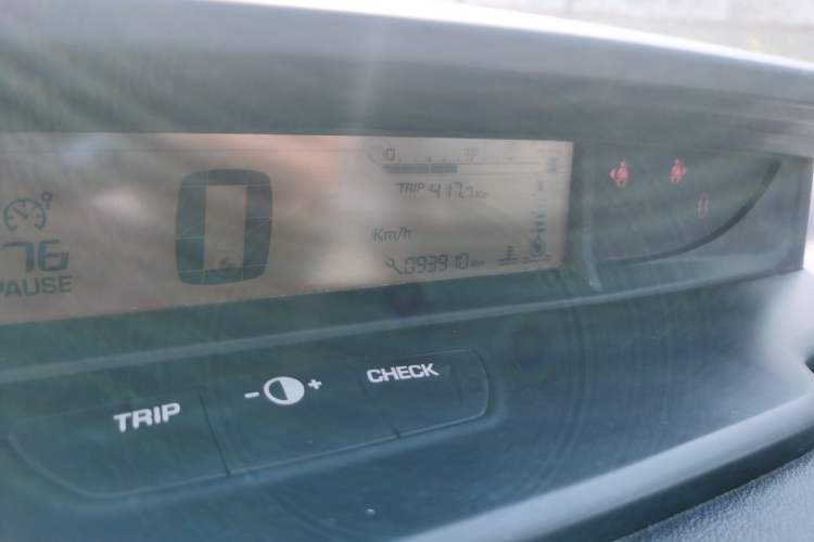 Used Citroen C-Quatre 2013 Sedan 1.6L Automatic Prestige Model Odometer Close Up