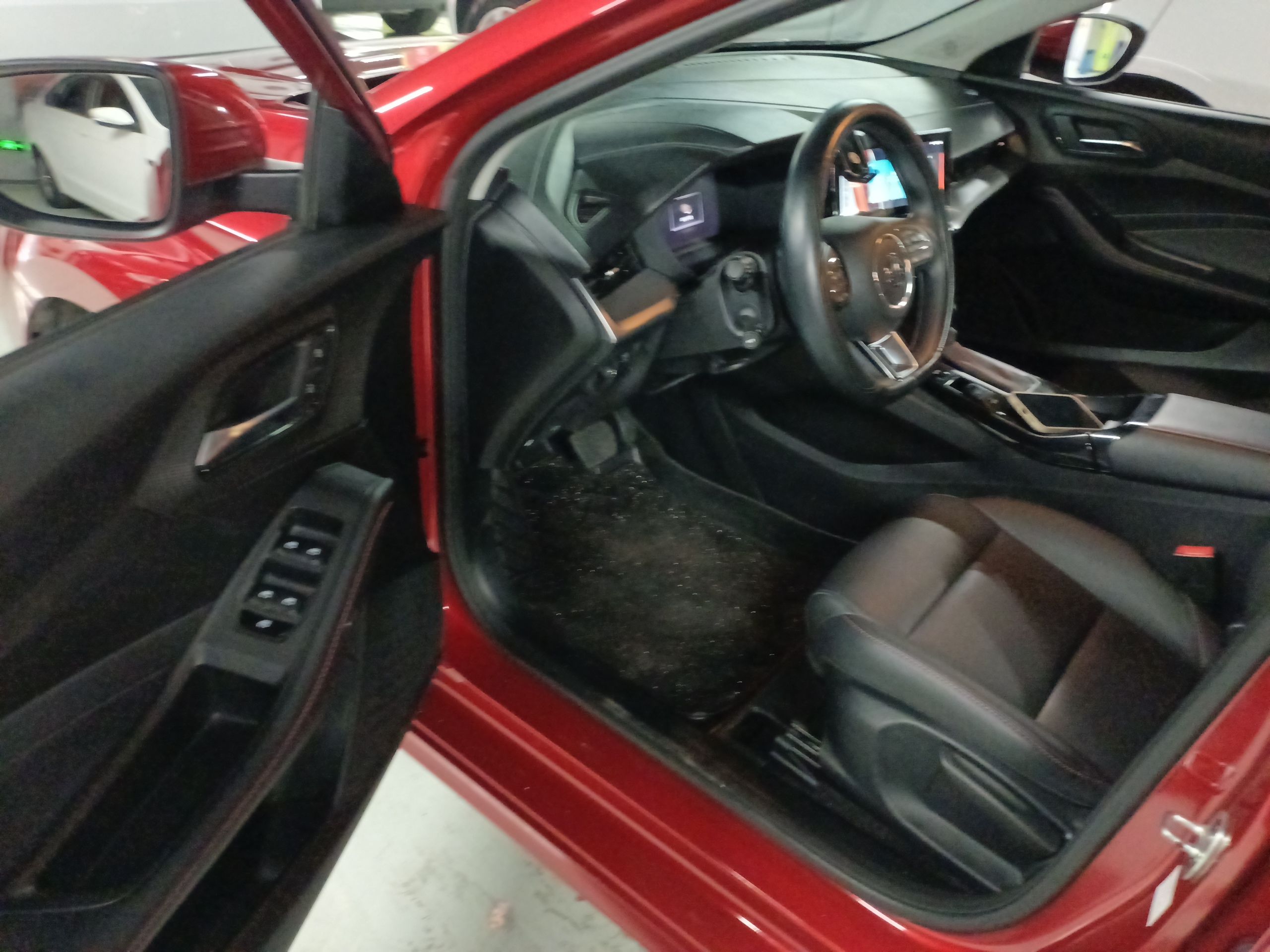 Переднее сиденье в автомобиле