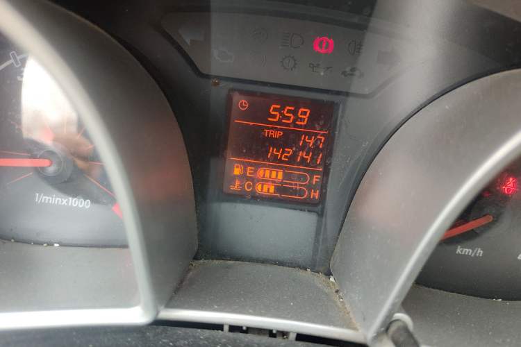 Used Oley 2012 Sedan 1.5L Manual Comfort Model Odometer Close Up