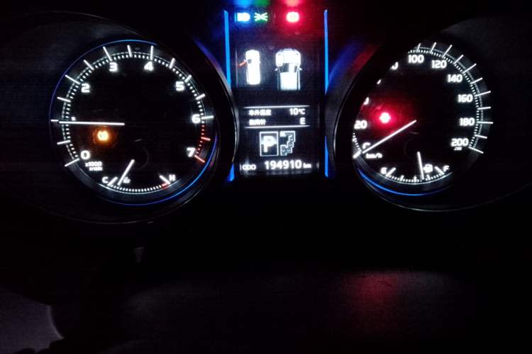 Used Toyota Prado 2016 3.5L Automatic TX-L NAVI Odometer Close Up