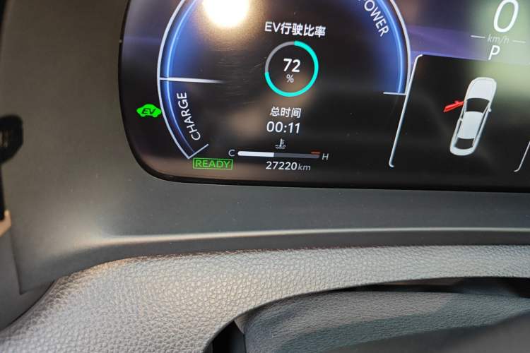 Used Toyota Crown 2023 2.5L SportCross HEV Two-Wheel Drive Prestige Edition Odometer Close Up