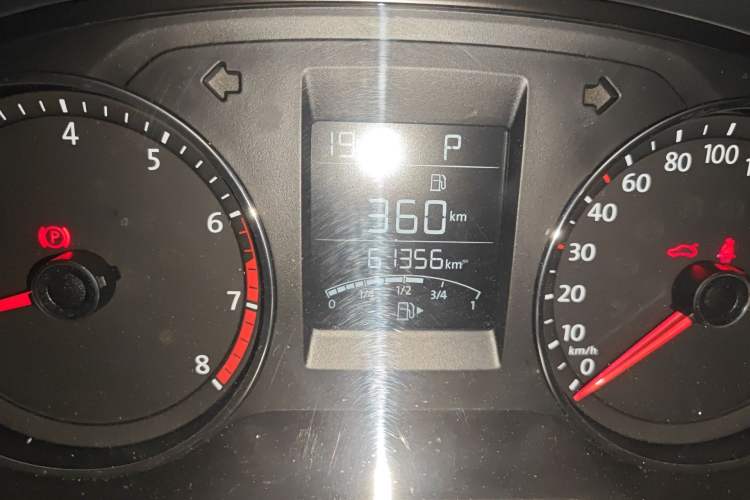 Used Volkswagen Polo 2018 1.5L Automatic Enjoyment Model Odometer Close Up