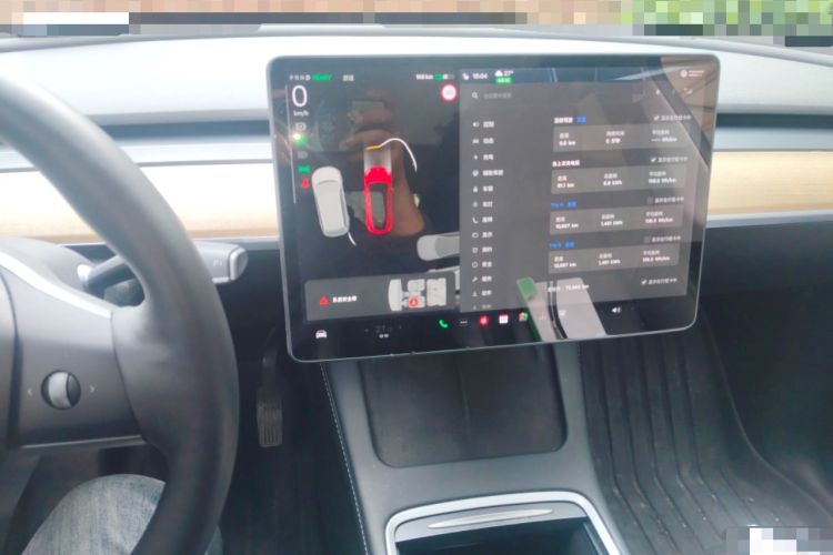 Used Tesla Model Y 2021 Standard Range Rear-Wheel Drive Version Audio And AC Panel