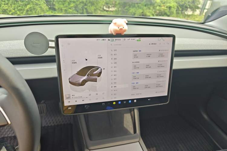 Used Tesla Model 3 2023 Long-Range All-Wheel-Drive Version Audio And AC Panel