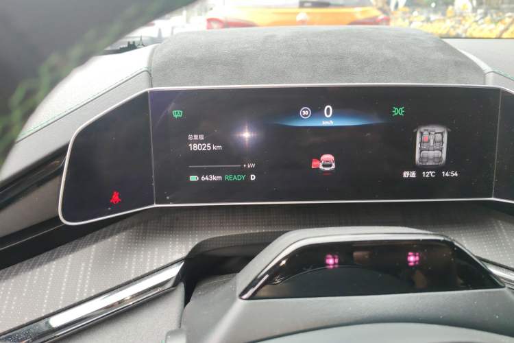 Used Zeekr 001 2023 WE Edition 100 kWh Odometer Close Up