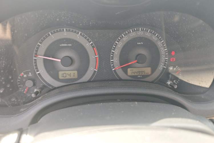 Used Toyota Corolla 2011 1.6L Manual GL Odometer Close Up