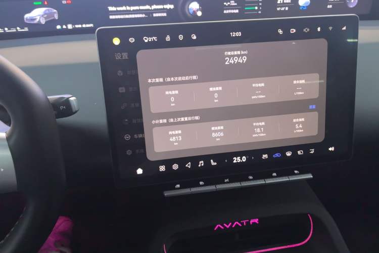 Used Avatr 12 2025 Ultra Extended-Range Edition Audio And AC Panel