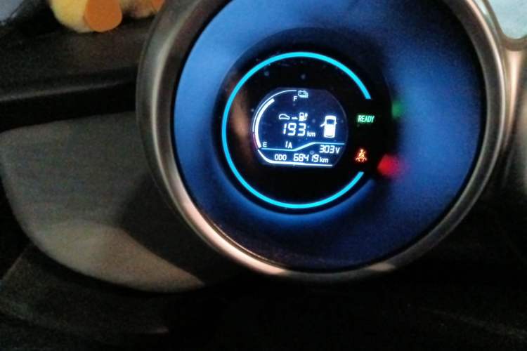 Used ORA Black Cat 2021 301 km Basic Version Odometer Close Up