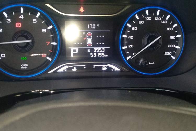 Used GAC Trumpchi GA4 2021 PLUS 235T Automatic Prestige Edition Odometer Close Up