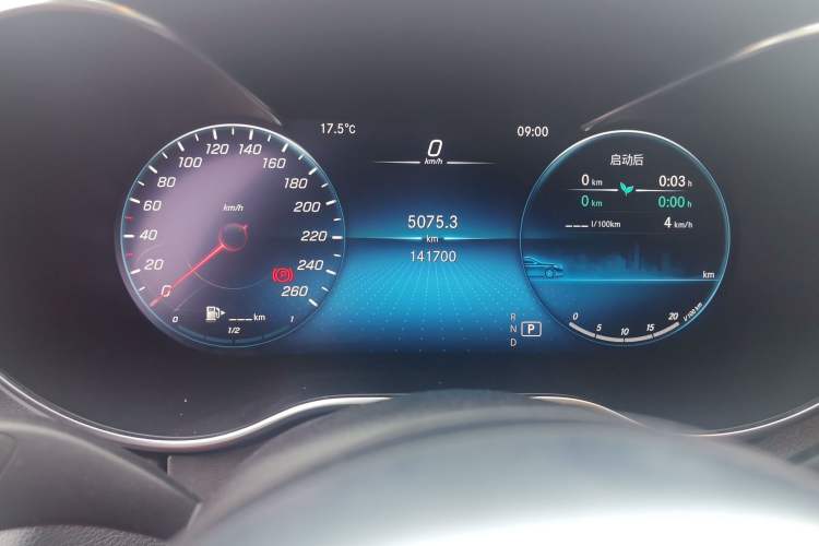 Used Mercedes-Benz C-Class 2019 C 260 Sport Edition Odometer Close Up