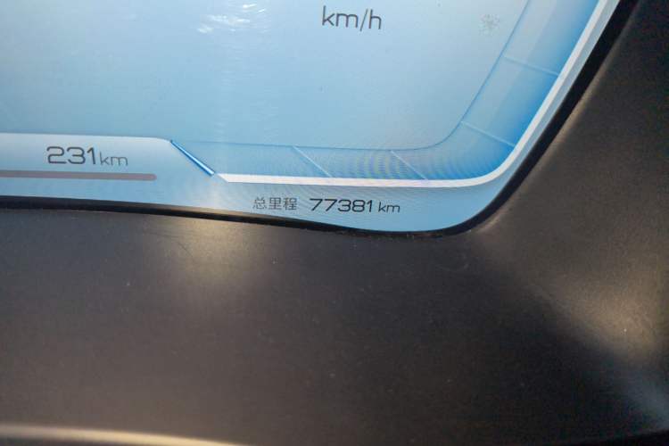 Used BYD Song PLUS New Energy 2023 Champion Edition EV 520KM Prestige Model Odometer Close Up