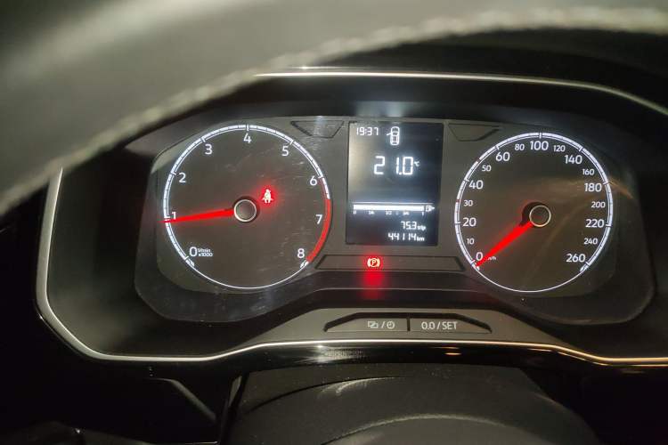 Used Jetta VS5 2021 280TSI Manual Entry-Level Trim Odometer Close Up