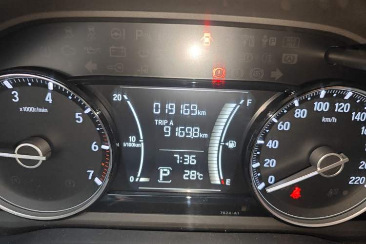 Used Honda Envix 2019 180TURBO CVT Enjoyment Version China VI Odometer Close Up