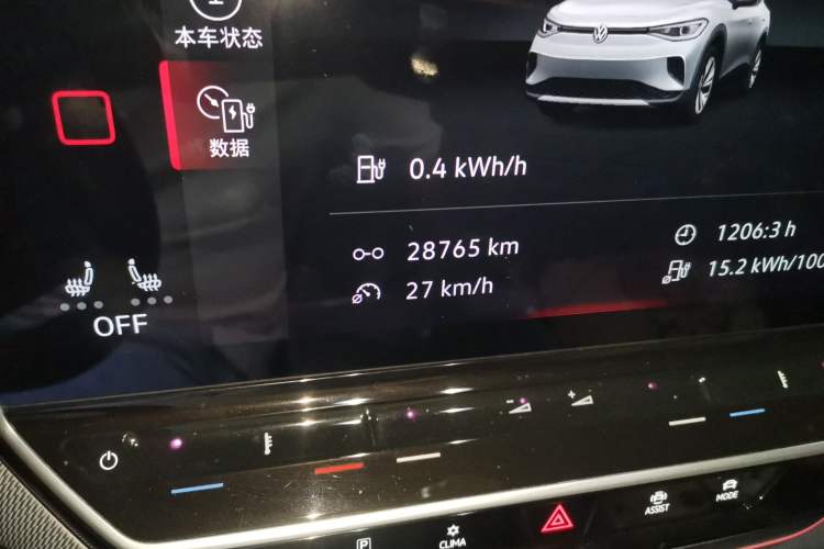 Used Volkswagen ID.4 CROZZ 2022 Long-Range Lite PRO Edition Odometer Close Up