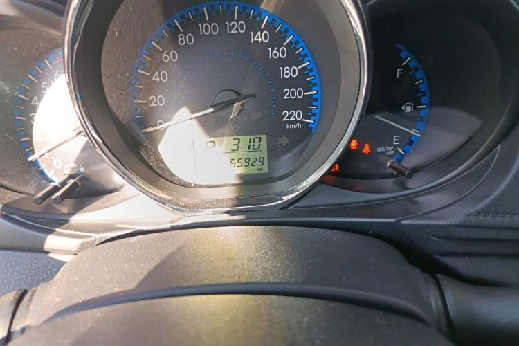 Used Toyota Vios FS 2019 1.5L CVT Fengchi Edition Odometer Close Up